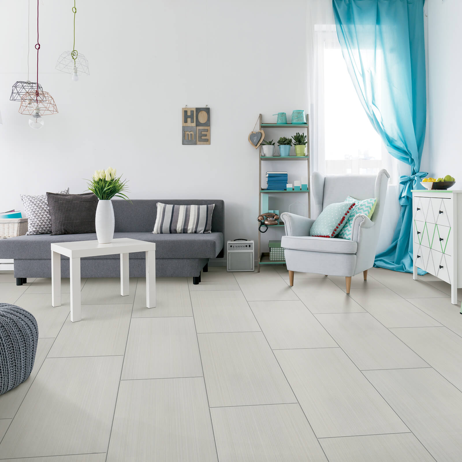 Tile flooring for living room | Rugs Rolls and More