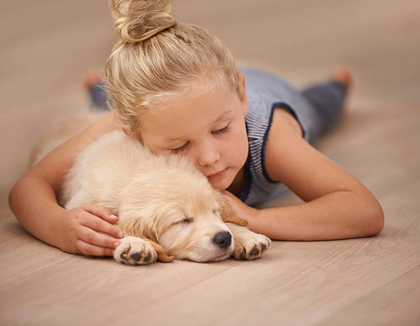 Cute baby girl with puppy | Rugs Rolls and More
